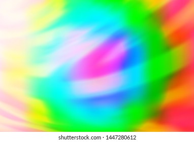 Light Multicolor, Rainbow vector blurred template. Abstract colorful illustration with gradient. New way of your design.