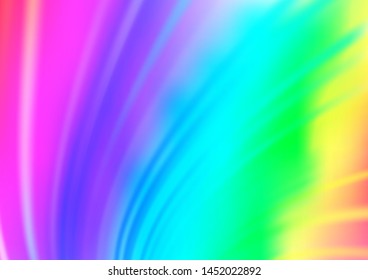 Light Multicolor, Rainbow vector blurred bright pattern. Modern geometrical abstract illustration with gradient. The template can be used for your brand book.