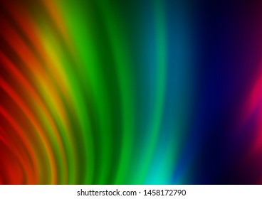 Light Multicolor, Rainbow vector blurred shine abstract pattern. Modern geometrical abstract illustration with gradient. Brand new style for your business design.