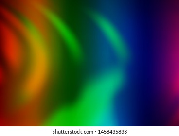 Light Multicolor, Rainbow vector blurred bright pattern. Modern geometrical abstract illustration with gradient. The background for your creative designs.