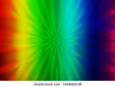 Light Multicolor, Rainbow vector blurred shine abstract background. A vague abstract illustration with gradient. The best blurred design for your business.