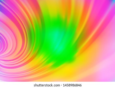 Light Multicolor, Rainbow vector blurred bright pattern. Colorful illustration in abstract style with gradient. A new texture for your design.