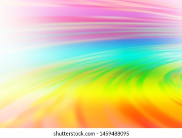 Light Multicolor, Rainbow vector blurred and colored background. Colorful abstract illustration with gradient. The template for backgrounds of cell phones.