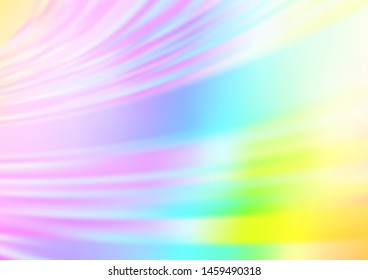 Light Multicolor, Rainbow vector blurred and colored template. Colorful illustration in abstract style with gradient. Brand new style for your business design.