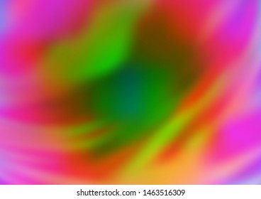 Light Multicolor, Rainbow vector blurred shine abstract pattern. Colorful abstract illustration with gradient. The template for backgrounds of cell phones.