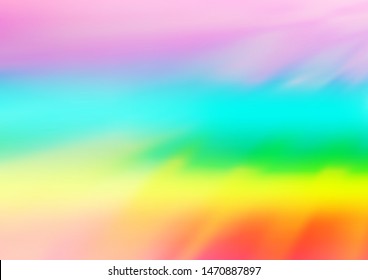 Light Multicolor, Rainbow vector blurred bright background. A completely new color illustration in a bokeh style. Brand new design for your business.