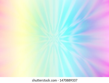 Light Multicolor, Rainbow vector blurred and colored template. Colorful illustration in blurry style with gradient. A completely new template for your design.