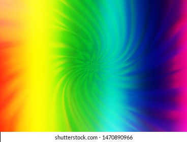 Light Multicolor, Rainbow vector blurred shine abstract pattern. A completely new color illustration in a bokeh style. The template for backgrounds of cell phones.