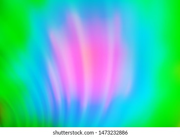 Light Multicolor, Rainbow vector blurred and colored template. Creative illustration in halftone style with gradient. A new texture for your design.