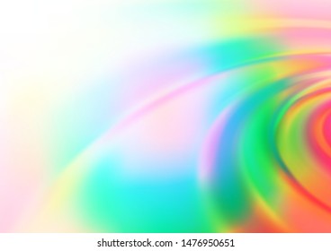 Light Multicolor, Rainbow vector blurred shine abstract pattern. Colorful illustration in abstract style with gradient. The blurred design can be used for your web site.