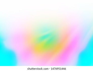 Light Multicolor, Rainbow vector blurred bright background. Colorful illustration in abstract style with gradient. The blurred design can be used for your web site.