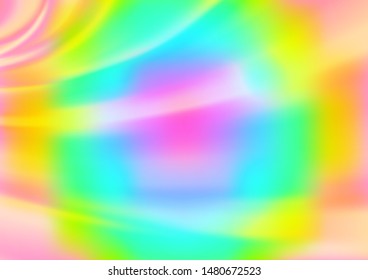 Light Multicolor, Rainbow vector blurred bright background. A vague abstract illustration with gradient. The template can be used for your brand book.