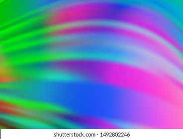 Light Multicolor, Rainbow vector blurred bright background. Modern geometrical abstract illustration with gradient. The elegant pattern for brand book.
