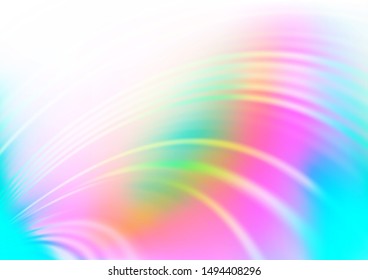 Light Multicolor, Rainbow vector blurred bright background. Creative illustration in halftone style with gradient. The template for backgrounds of cell phones.