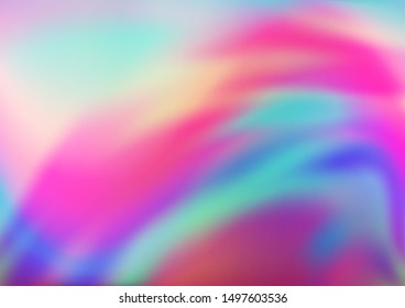 Light Multicolor, Rainbow vector blurred bright template. A completely new color illustration in a bokeh style. The template can be used for your brand book.