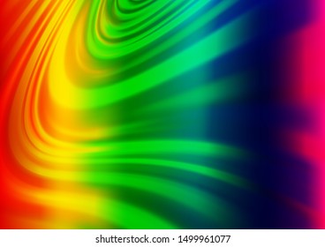 Light Multicolor, Rainbow vector blurred and colored template. Colorful abstract illustration with gradient. Brand new design for your business.