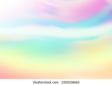 Light Multicolor, Rainbow vector blurred bright background. Modern geometrical abstract illustration with gradient. The template can be used for your brand book.