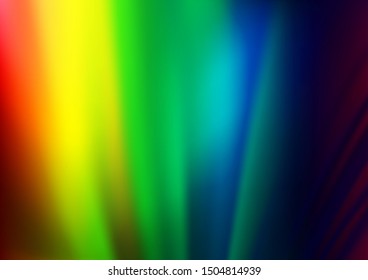Light Multicolor, Rainbow vector blurred background. Colorful illustration in blurry style with gradient. A completely new template for your design.