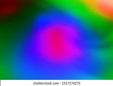 Light Multicolor, Rainbow vector blurred bright background. A vague abstract illustration with gradient. The background for your creative designs.