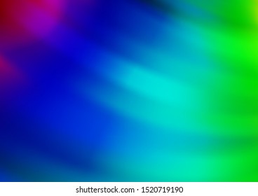Light Multicolor, Rainbow vector blurred and colored background. A vague abstract illustration with gradient. A completely new template for your design.