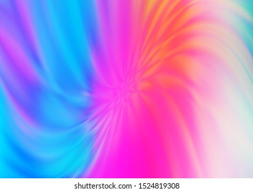 Light Multicolor, Rainbow vector blurred shine abstract template. A completely new color illustration in a bokeh style. Brand new design for your business.