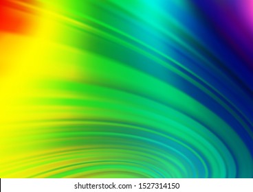 Light Multicolor, Rainbow vector blurred shine abstract background. A vague abstract illustration with gradient. The template for backgrounds of cell phones.