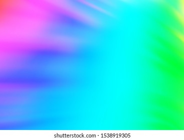 Light Multicolor, Rainbow vector blurred bright background. Modern geometrical abstract illustration with gradient. A completely new design for your business.