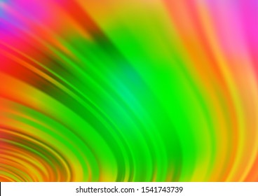 Light Multicolor, Rainbow vector blurred shine abstract pattern. An elegant bright illustration with gradient. The background for your creative designs.