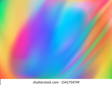 Light Multicolor, Rainbow vector blurred bright template. An elegant bright illustration with gradient. A completely new design for your business.