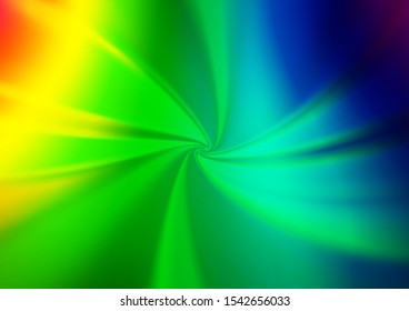 Light Multicolor, Rainbow vector blurred shine abstract background. An elegant bright illustration with gradient. A completely new template for your design.