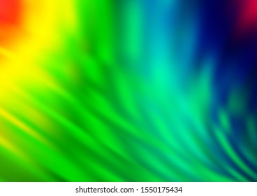 Light Multicolor, Rainbow vector blurred background. A completely new color illustration in a bokeh style. The template for backgrounds of cell phones.