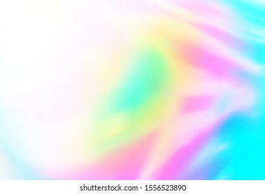 Light Multicolor, Rainbow vector blurred shine abstract background. Creative illustration in halftone style with gradient. New style design for your brand book.