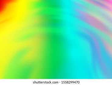 Light Multicolor, Rainbow vector blurred background. Colorful abstract illustration with gradient. The elegant pattern for brand book.