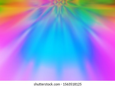 Light Multicolor, Rainbow vector blurred and colored template. A completely new color illustration in a bokeh style. Brand new style for your business design.
