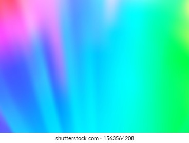 Light Multicolor, Rainbow vector blurred shine abstract background. Glitter abstract illustration with an elegant design. The template can be used for your brand book.