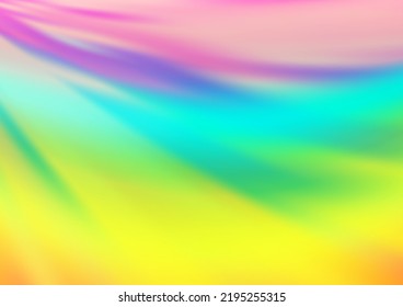 Light Multicolor, Rainbow vector blurred bright template. Modern geometrical abstract illustration with gradient. The template for backgrounds of cell phones.