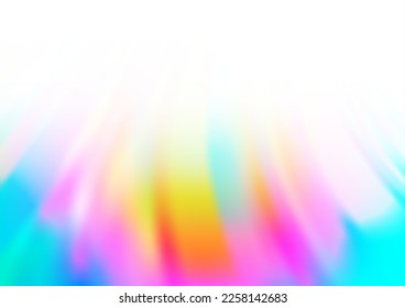 Light Multicolor, Rainbow vector blurred shine abstract template. Shining colorful illustration in a Brand new style. The template for backgrounds of cell phones.