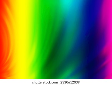 Light Multicolor, Rainbow vector blurred and colored background. A completely new color illustration in a bokeh style. The best blurred design for your business.