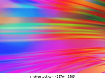 Light Multicolor, Rainbow vector blurred shine abstract pattern. Colorful abstract illustration with gradient. The template for backgrounds of cell phones.