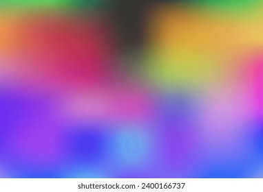 Light Multicolor, Rainbow vector blurred shine abstract pattern. A completely new color illustration in a bokeh style. Template for any brand book.
