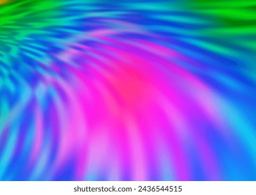 Light Multicolor, Rainbow vector blurred and colored template. Colorful illustration in abstract style with gradient. The template for backgrounds of cell phones.