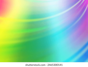 Light Multicolor, Rainbow vector blurred and colored background. Colorful illustration in abstract style with gradient. A new texture for your design.