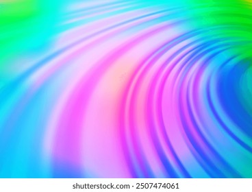 Light Multicolor, Rainbow vector blurred shine abstract background. Glitter abstract illustration with an elegant design. The template for backgrounds of cell phones.