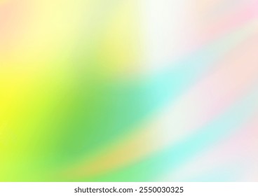 Light Multicolor, Rainbow vector blurred bright template. Modern geometrical abstract illustration with gradient. The elegant pattern for brand book.