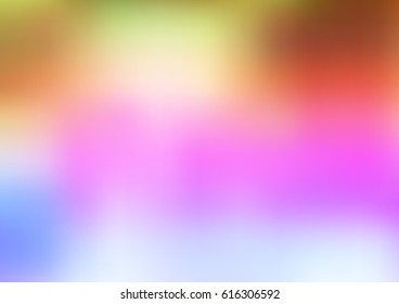 Light Multicolor, Rainbow vector blurred background with glow. Art design pattern. Glitter abstract illustration with elegant bright gradient design.