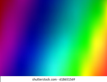 Light Multicolor, Rainbow vector blurred background with glow. Art design pattern. Glitter abstract illustration with elegant bright gradient design.