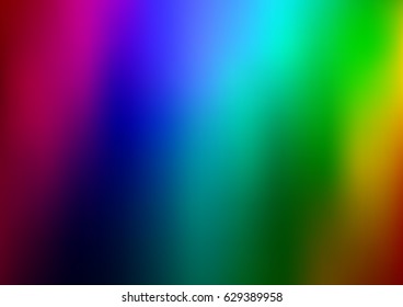 Light Multicolor, Rainbow vector blurred shine abstract template. Shining colored illustration in a brand-new style. The completely new template can be used for your brand book.