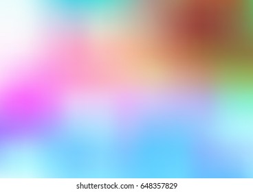Light Multicolor, Rainbow vector blurred shine abstract background. Colorful abstract illustration with gradient. A completely new design for your business.