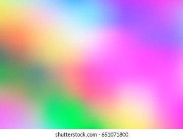 Light Multicolor, Rainbow vector blurred shine abstract template. Modern geometrical abstract illustration with gradient. A completely new design for your business.