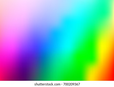 Light Multicolor, Rainbow vector blurred template. An elegant bright illustration with gradient. The textured pattern can be used for background.